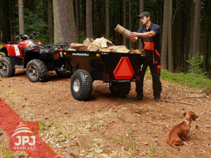 work quad and trailer