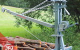 revolving loading crane with winch